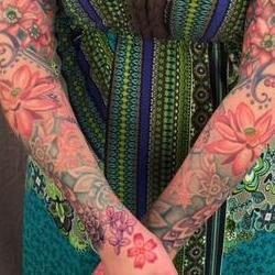 Vintage floral bodyset on Renee Tattoo Design Thumbnail